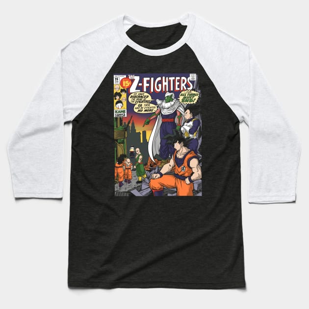 THE Z-FIGHTERS Baseball T-Shirt by BetMac